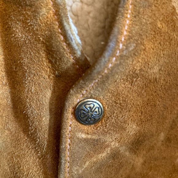 Vintage Leather Sherpa Vest - Picture 3 of 6